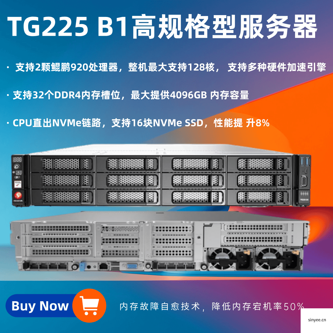 TG225 2U2路高规格型服务器