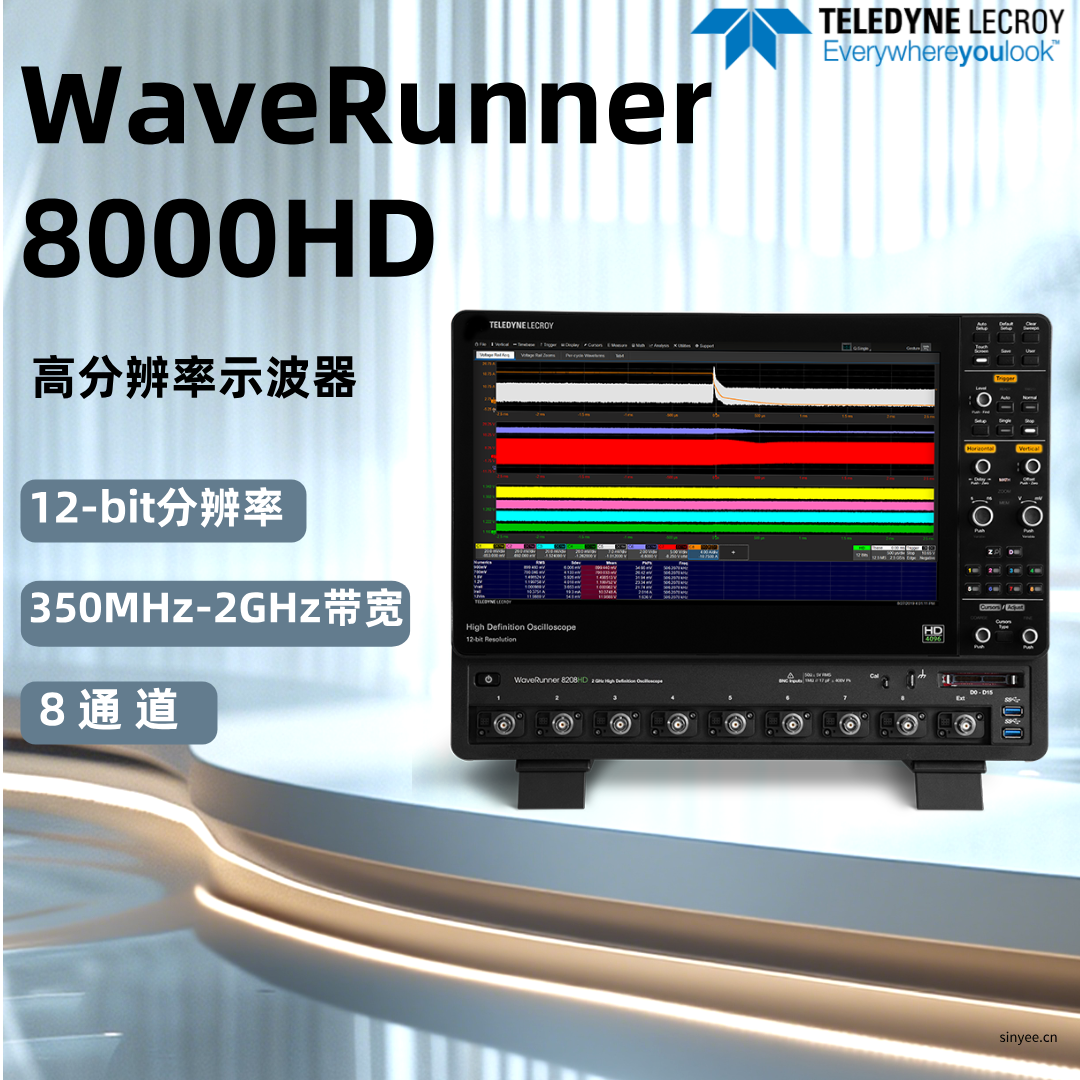 力科WaveRunner 8000 HD高精度示波器-云帆兴烨