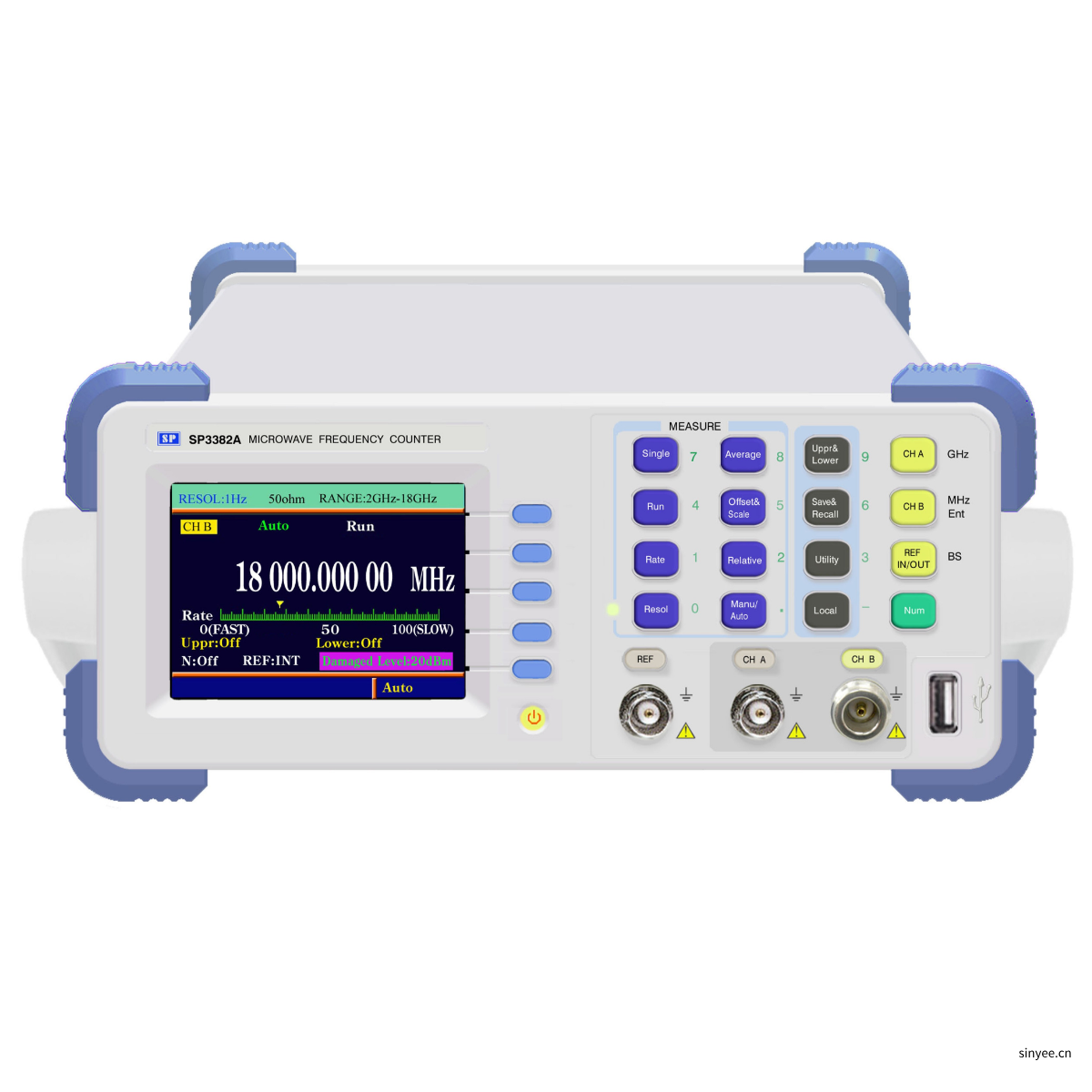 国产SP3382A 10Hz~9/12.4/18GH智能微波频率计数器-云帆兴烨